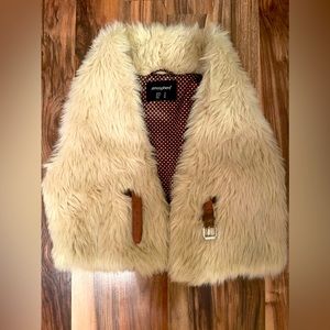 Faux fur vest